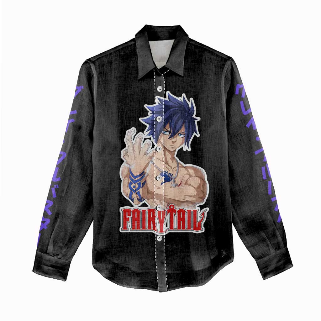 Gray Fullbuster - Fairy Tail Women Casual Shirt Anime Style