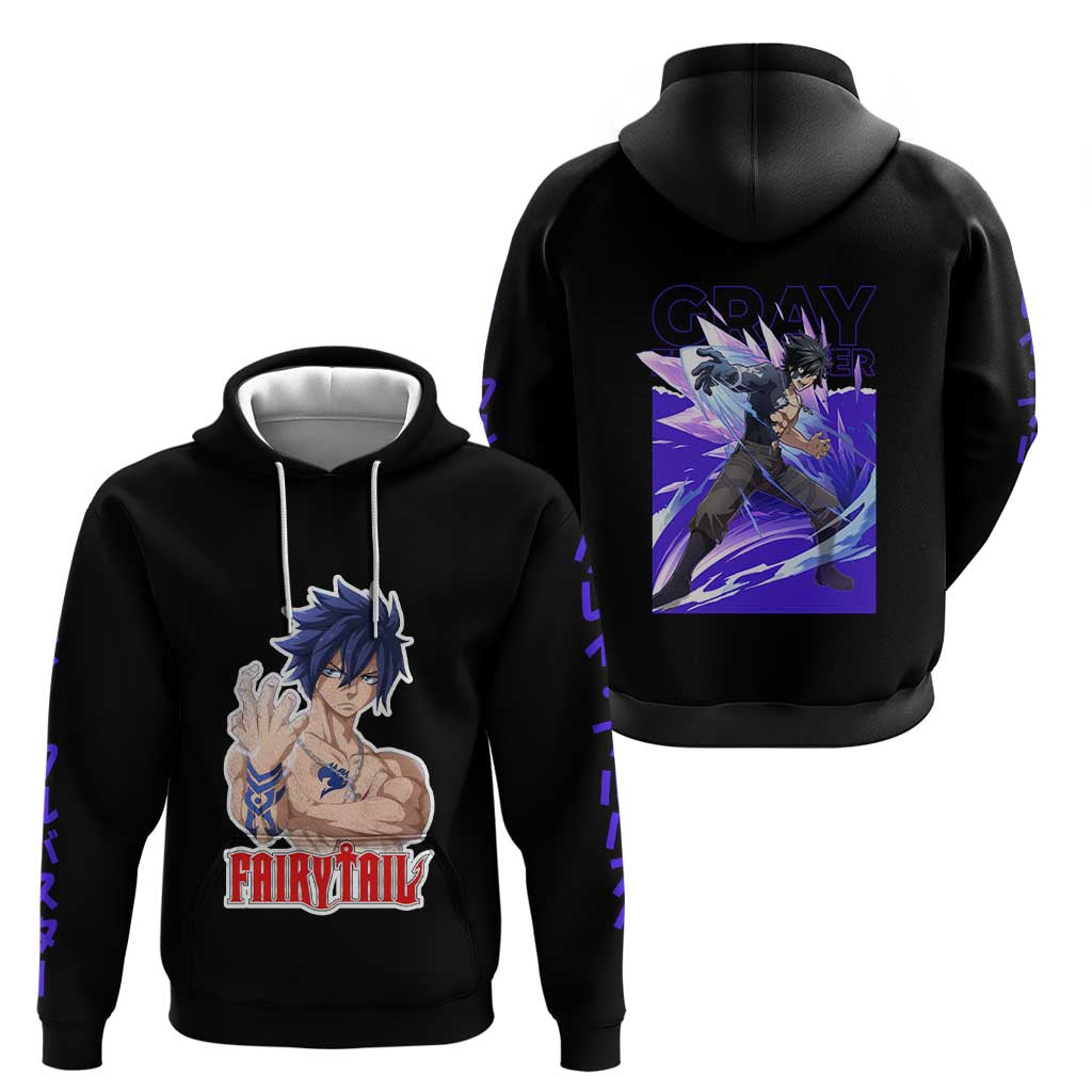 Gray Fullbuster - Fairy Tail Zip Hoodie Anime Style