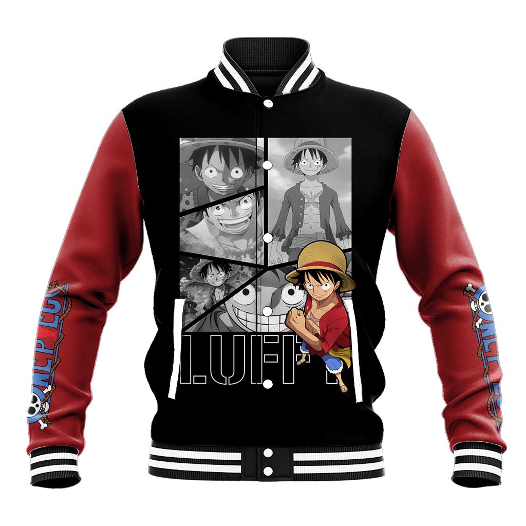 Luffy Mix Manga - One Piece Baseball Jacket Anime Mix Manga