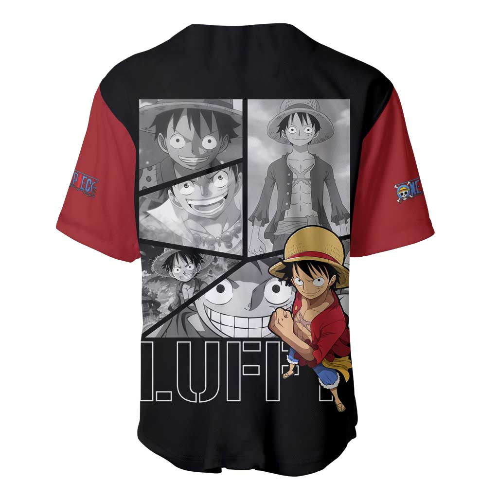 Luffy Mix Manga - One Piece Baseball Jersey Anime Mix Manga