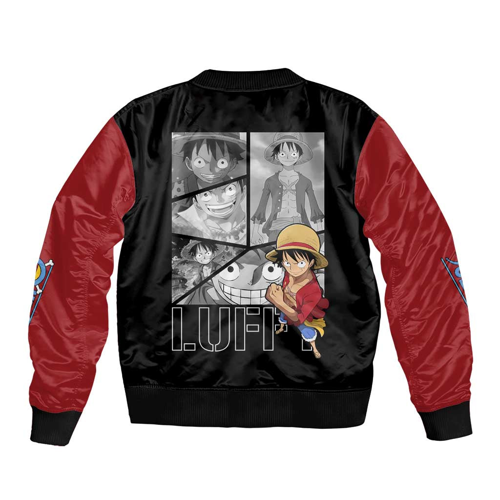 Luffy Mix Manga - One Piece Bomber Jacket Anime Mix Manga