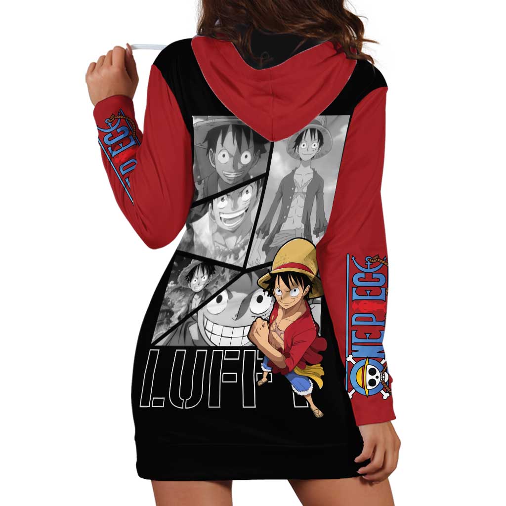 Luffy Mix Manga - One Piece Hoodie Dress Anime Mix Manga
