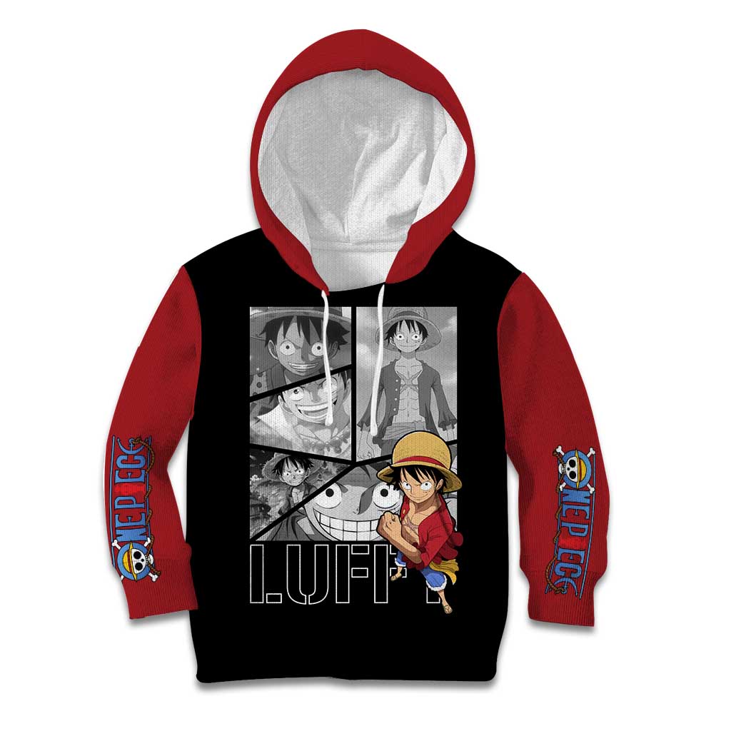 Luffy Mix Manga - One Piece Kid Hoodie Anime Mix Manga
