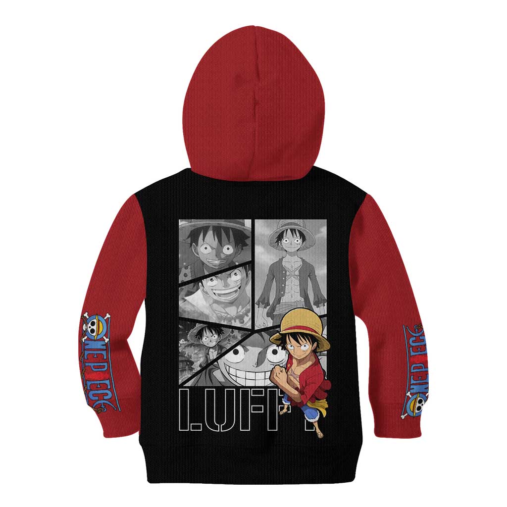 Luffy Mix Manga - One Piece Kid Hoodie Anime Mix Manga