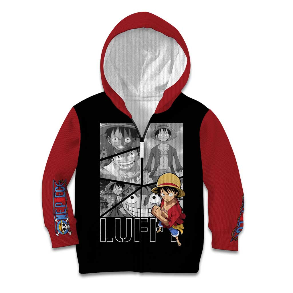 Luffy Mix Manga - One Piece Kid Hoodie Anime Mix Manga