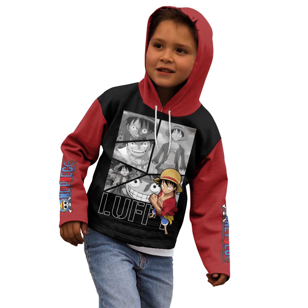 Luffy Mix Manga - One Piece Kid Hoodie Anime Mix Manga
