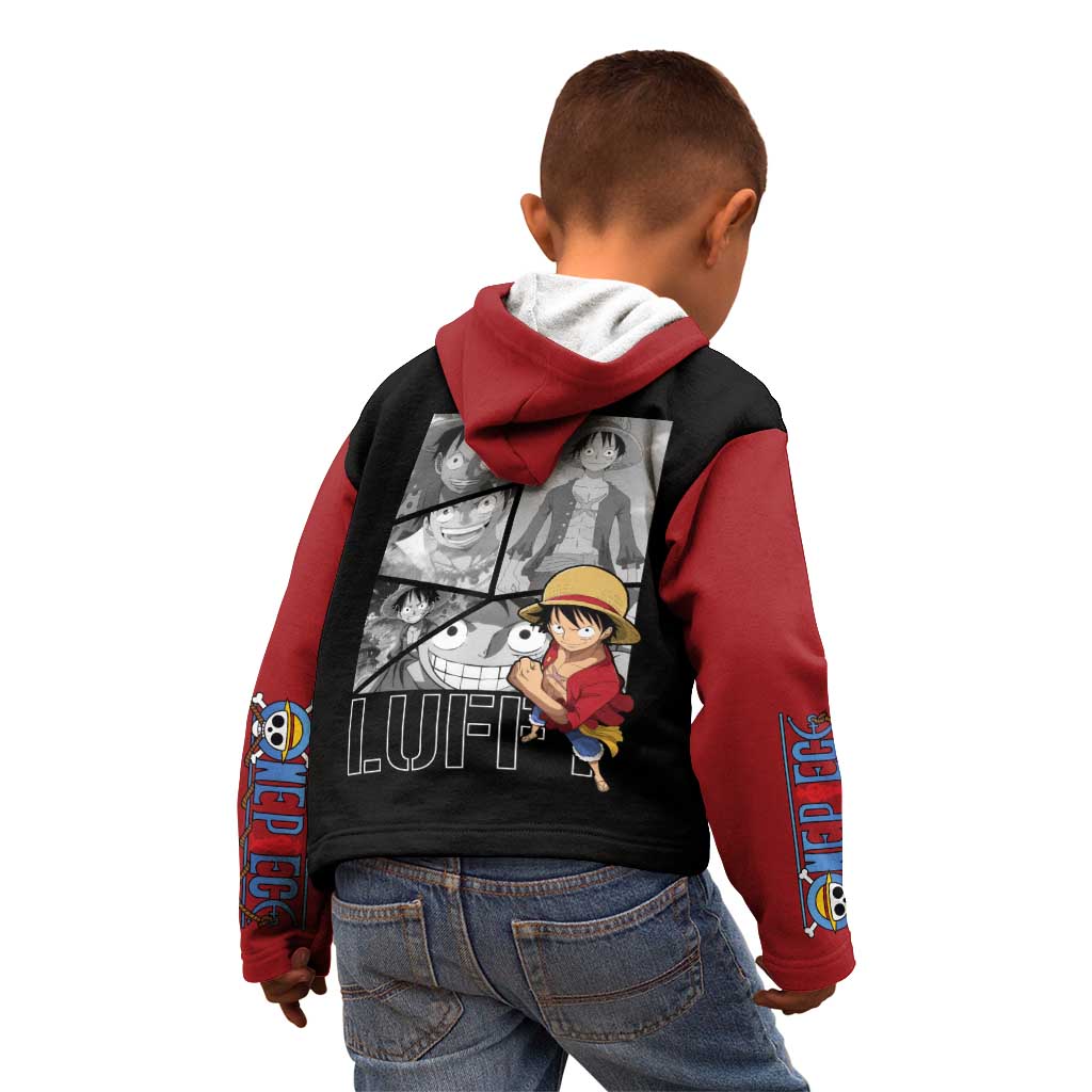 Luffy Mix Manga - One Piece Kid Hoodie Anime Mix Manga
