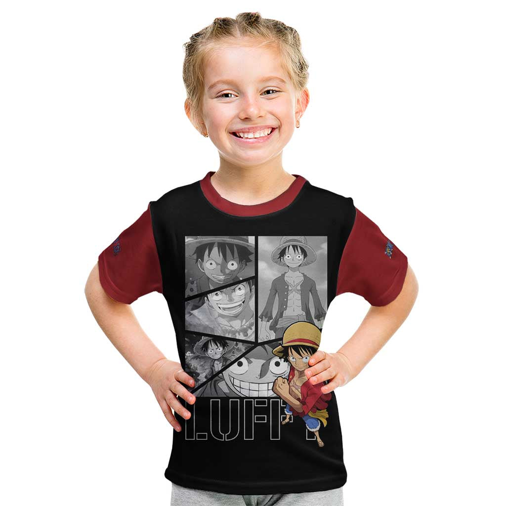 Luffy Mix Manga - One Piece Kid T Shirt Anime Mix Manga