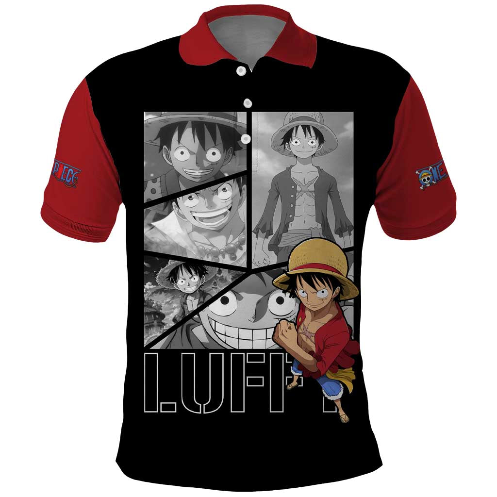 Luffy Mix Manga - One Piece Polo Shirt Anime Mix Manga