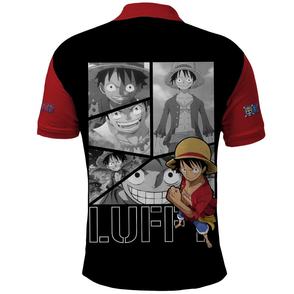 Luffy Mix Manga - One Piece Polo Shirt Anime Mix Manga