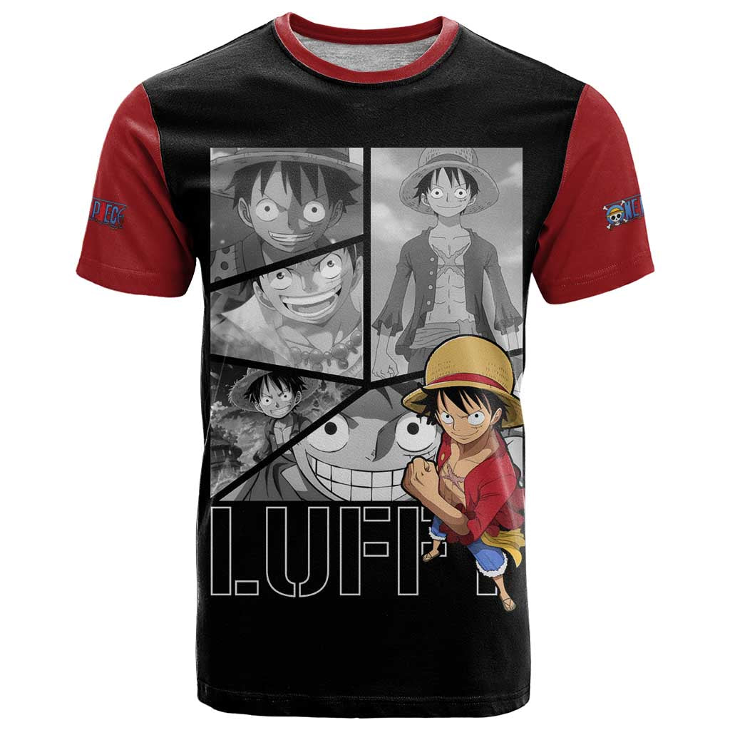 Luffy Mix Manga - One Piece T Shirt Anime Mix Manga