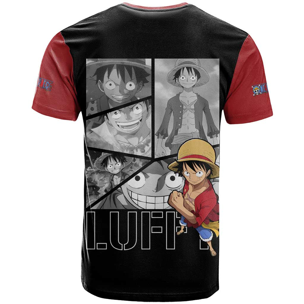 Luffy Mix Manga - One Piece T Shirt Anime Mix Manga