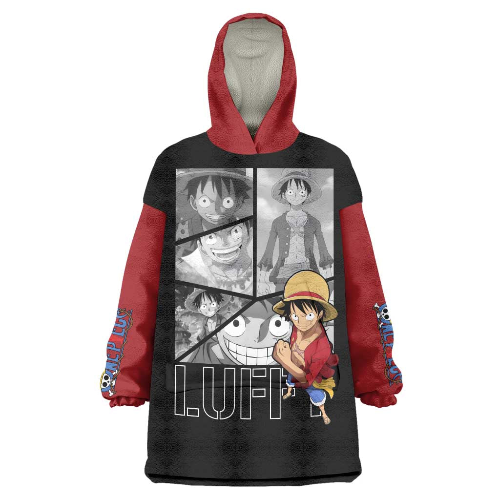 Luffy Mix Manga - One Piece Wearable Blanket Hoodie Anime Mix Manga