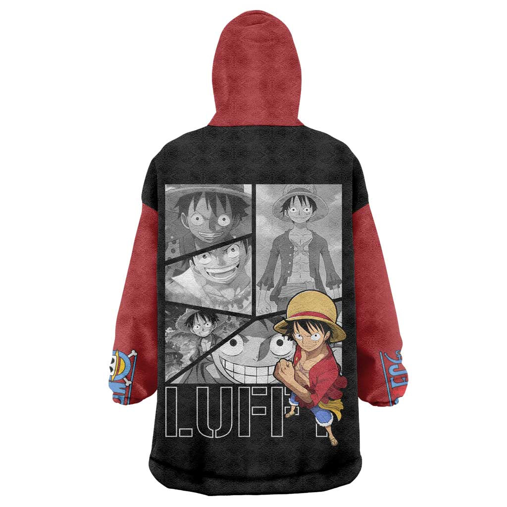 Luffy Mix Manga - One Piece Wearable Blanket Hoodie Anime Mix Manga