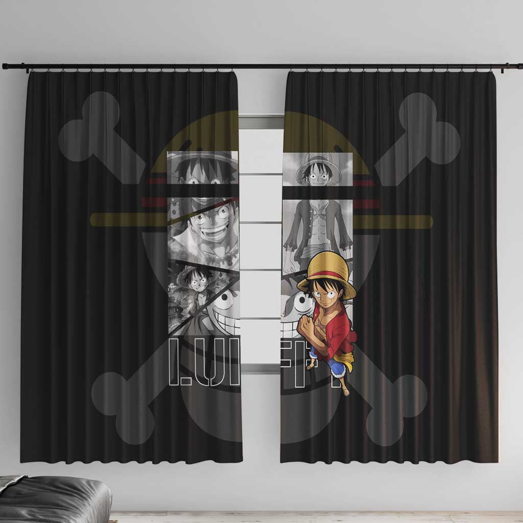 Luffy Mix Manga - One Piece Window Curtain Anime Mix Manga