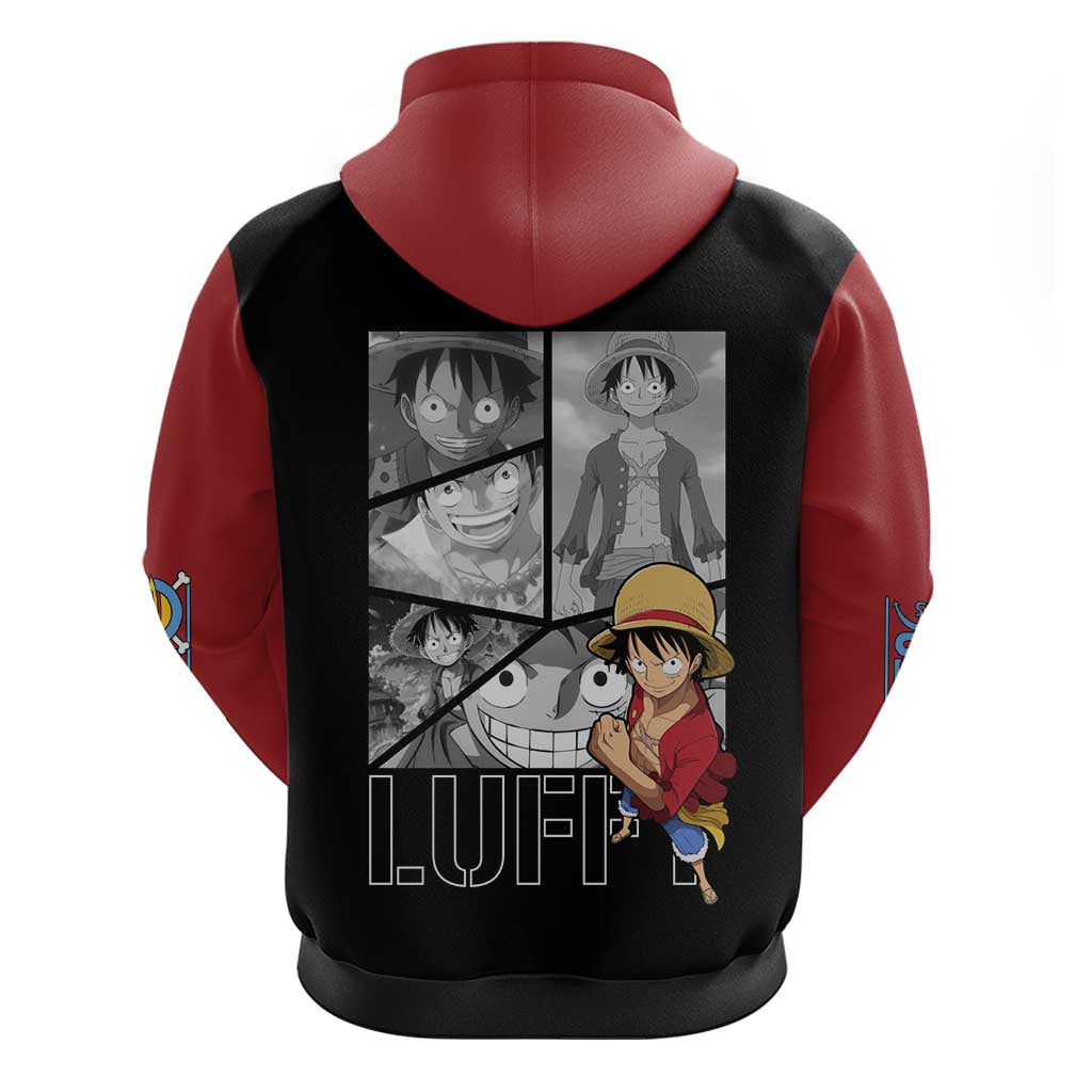 Luffy Mix Manga - One Piece Zip Hoodie Anime Mix Manga