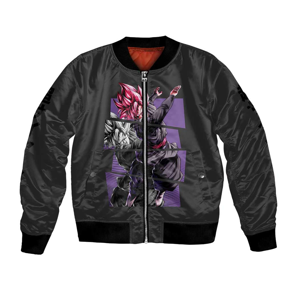 Goku Black Rose - Dragon Ball Bomber Jacket Anime Style