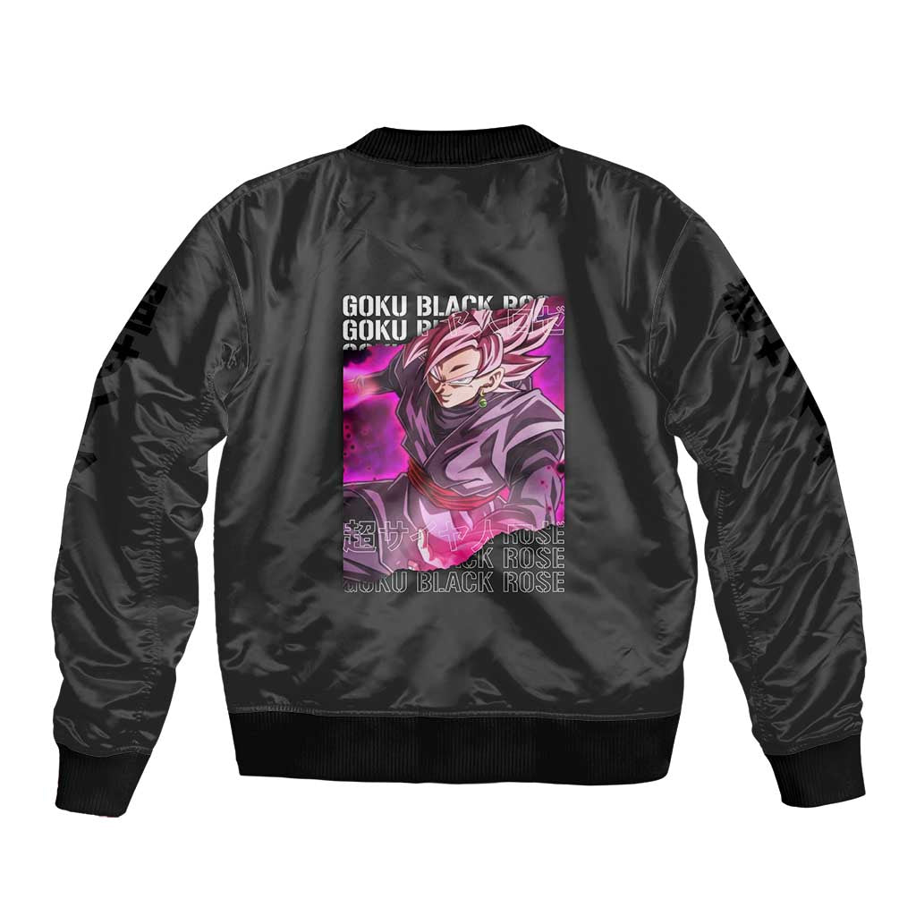 Goku Black Rose - Dragon Ball Bomber Jacket Anime Style