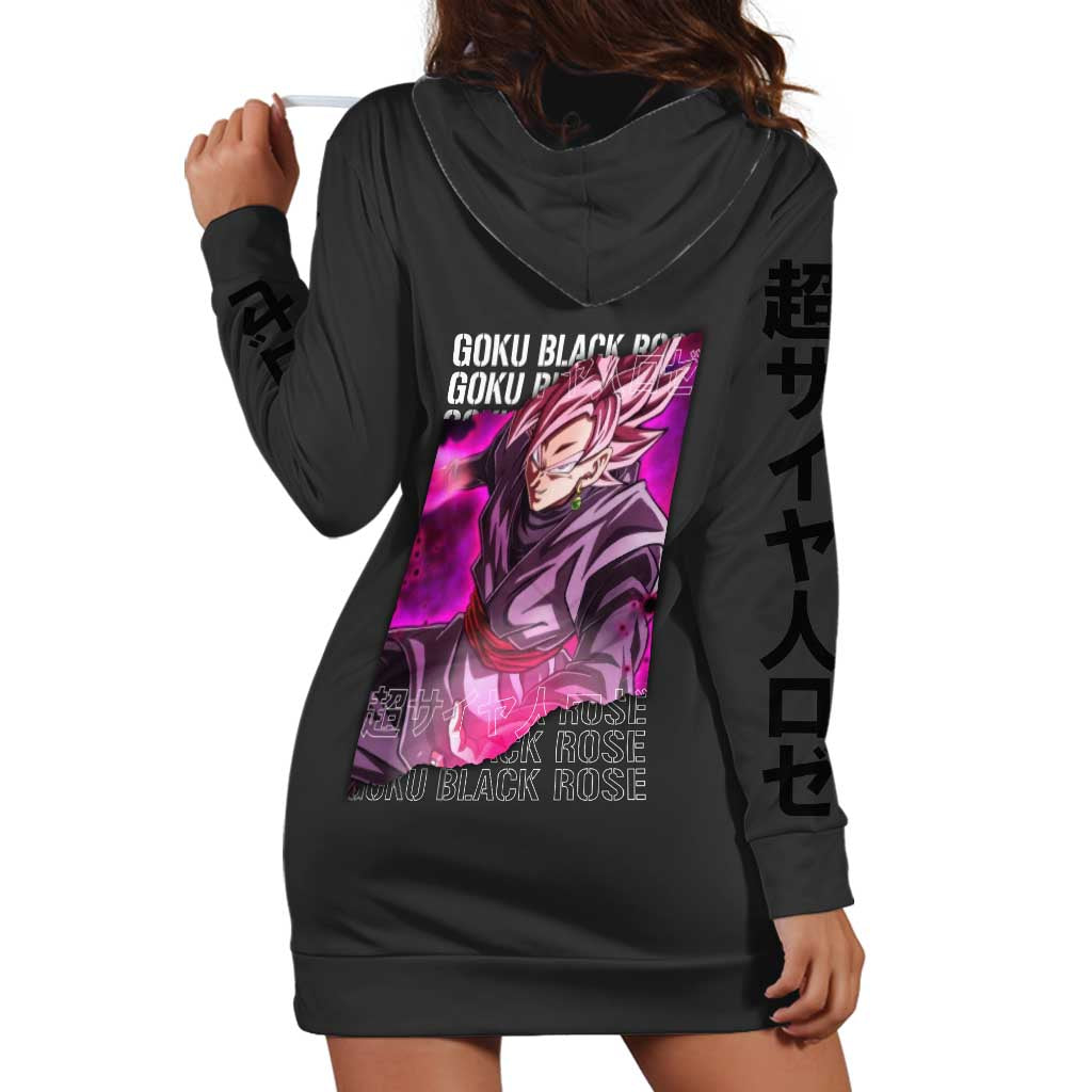 Goku Black Rose - Dragon Ball Hoodie Dress Anime Style
