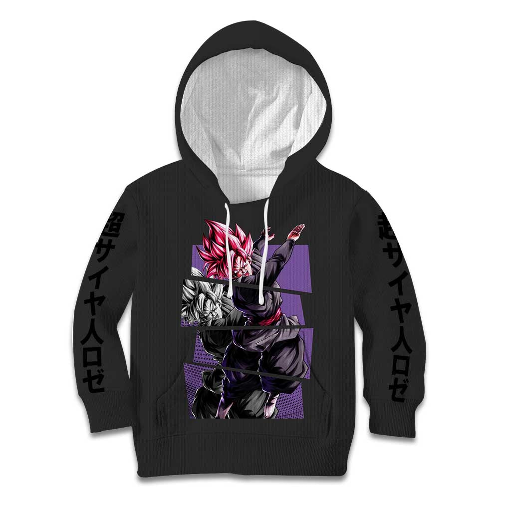 Goku Black Rose - Dragon Ball Kid Hoodie Anime Style