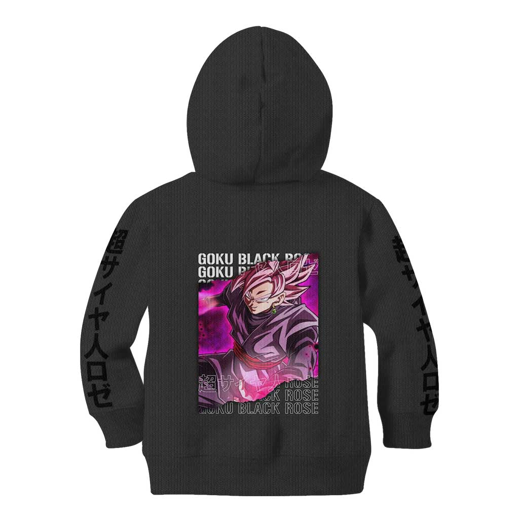 Goku Black Rose - Dragon Ball Kid Hoodie Anime Style