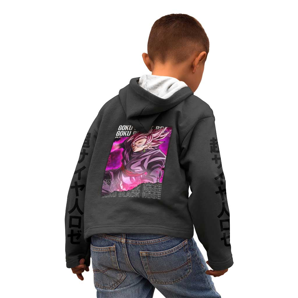 Goku Black Rose - Dragon Ball Kid Hoodie Anime Style