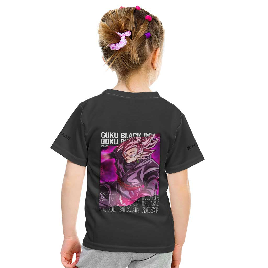 Goku Black Rose - Dragon Ball Kid T Shirt Anime Style