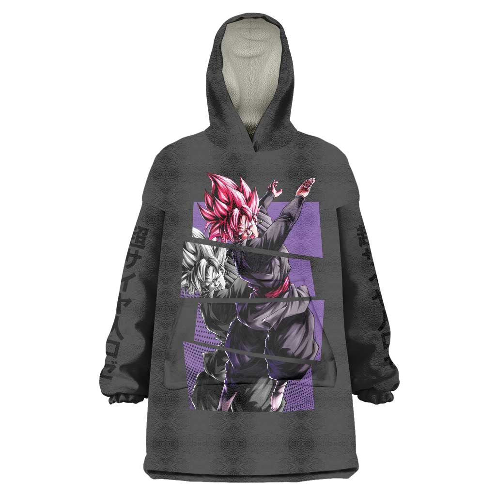 Goku Black Rose - Dragon Ball Wearable Blanket Hoodie Anime Style
