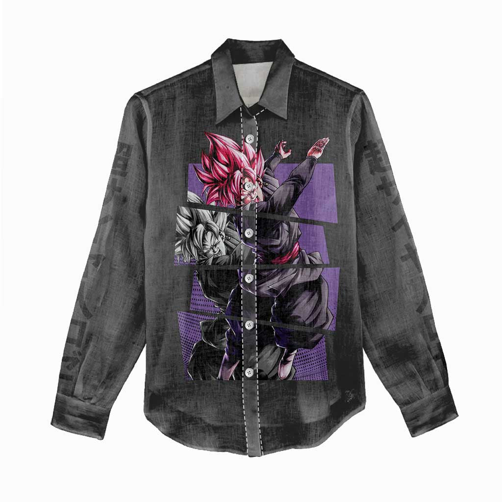 Goku Black Rose - Dragon Ball Women Casual Shirt Anime Style