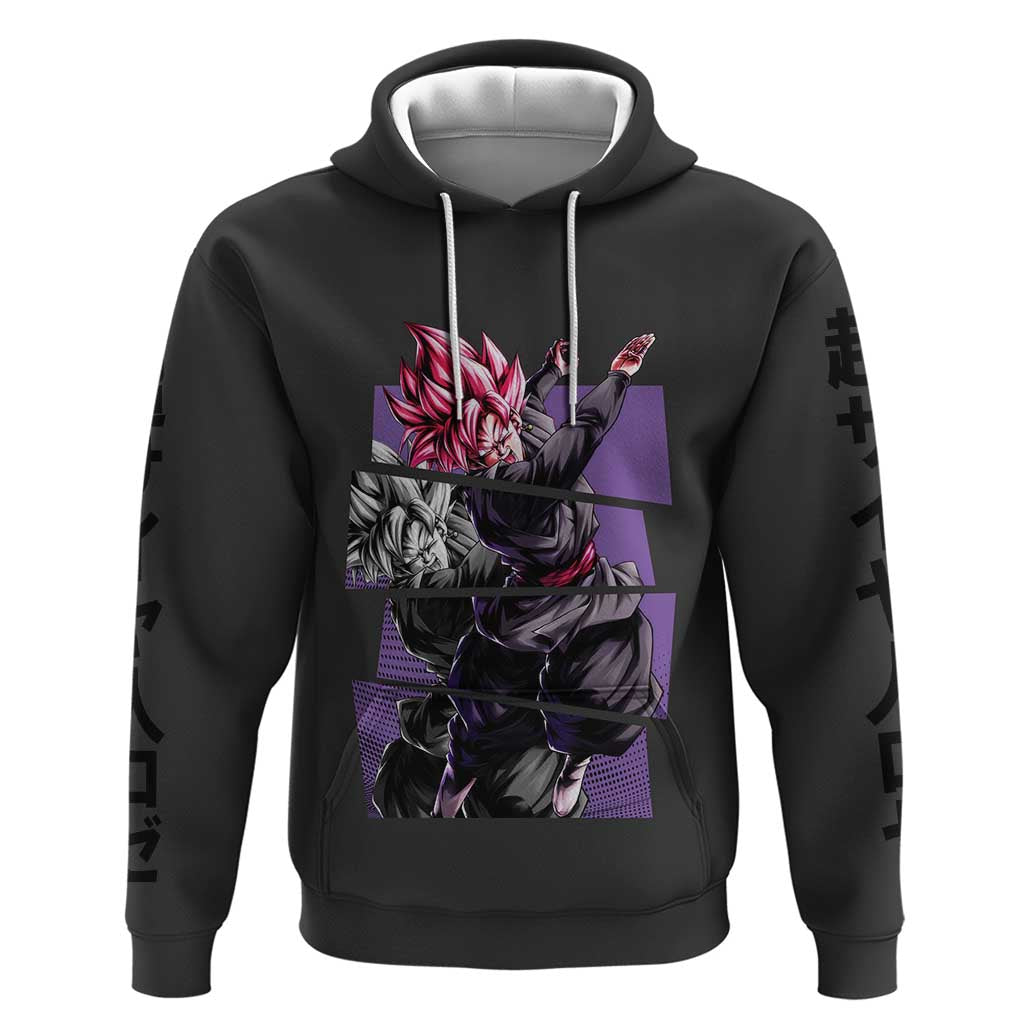 Goku Black Rose - Dragon Ball Zip Hoodie Anime Style