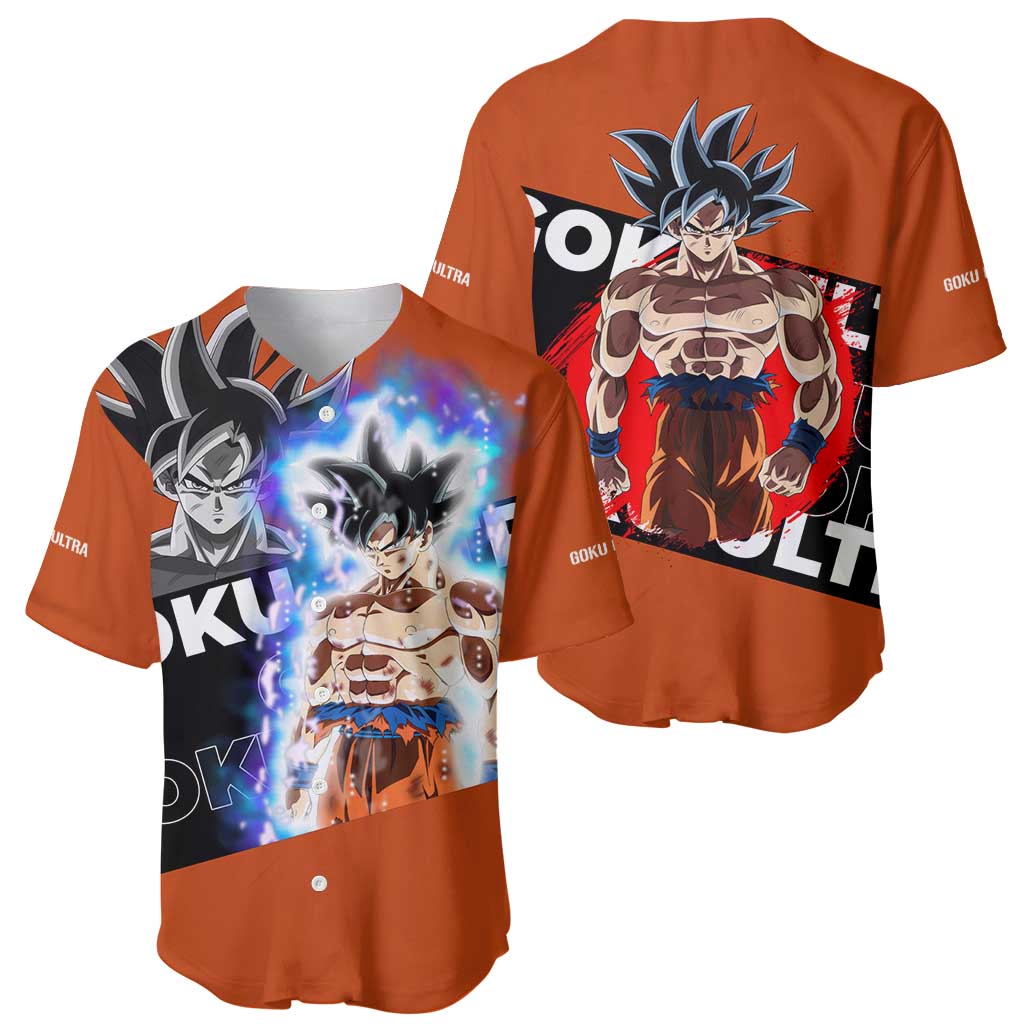 Goku Ultra - Dragon Ball Baseball Jersey Anime Style