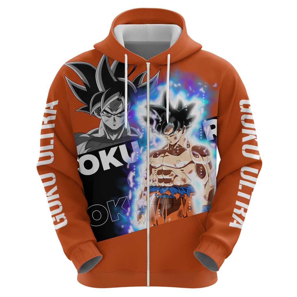 Goku Ultra - Dragon Ball Zip Hoodie Anime Style