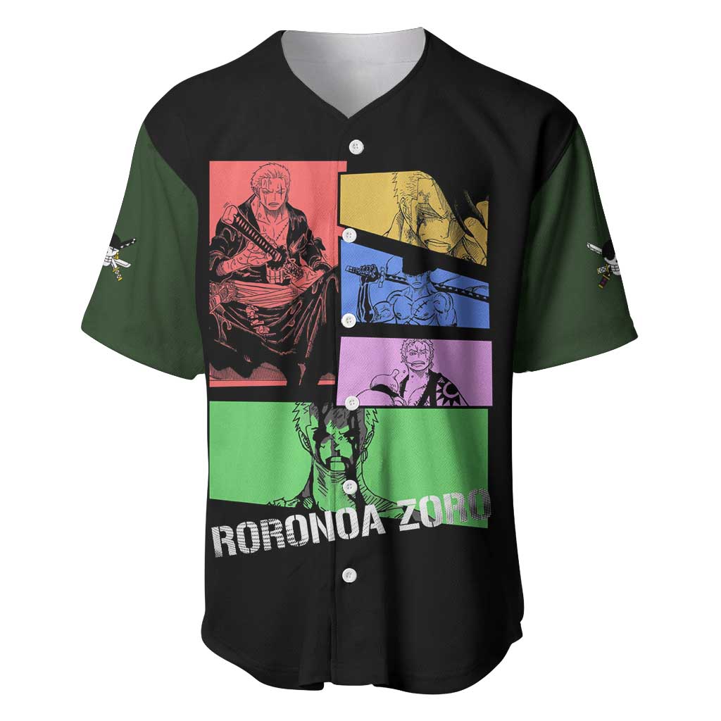 Roronoa Zoro - One Piece Baseball Jersey Anime Style