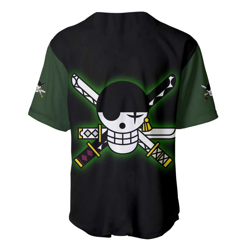 Roronoa Zoro - One Piece Baseball Jersey Anime Style