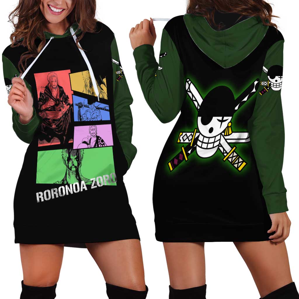 Roronoa Zoro - One Piece Hoodie Dress Anime Style