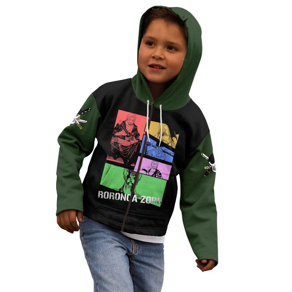 Roronoa Zoro - One Piece Kid Hoodie Anime Style