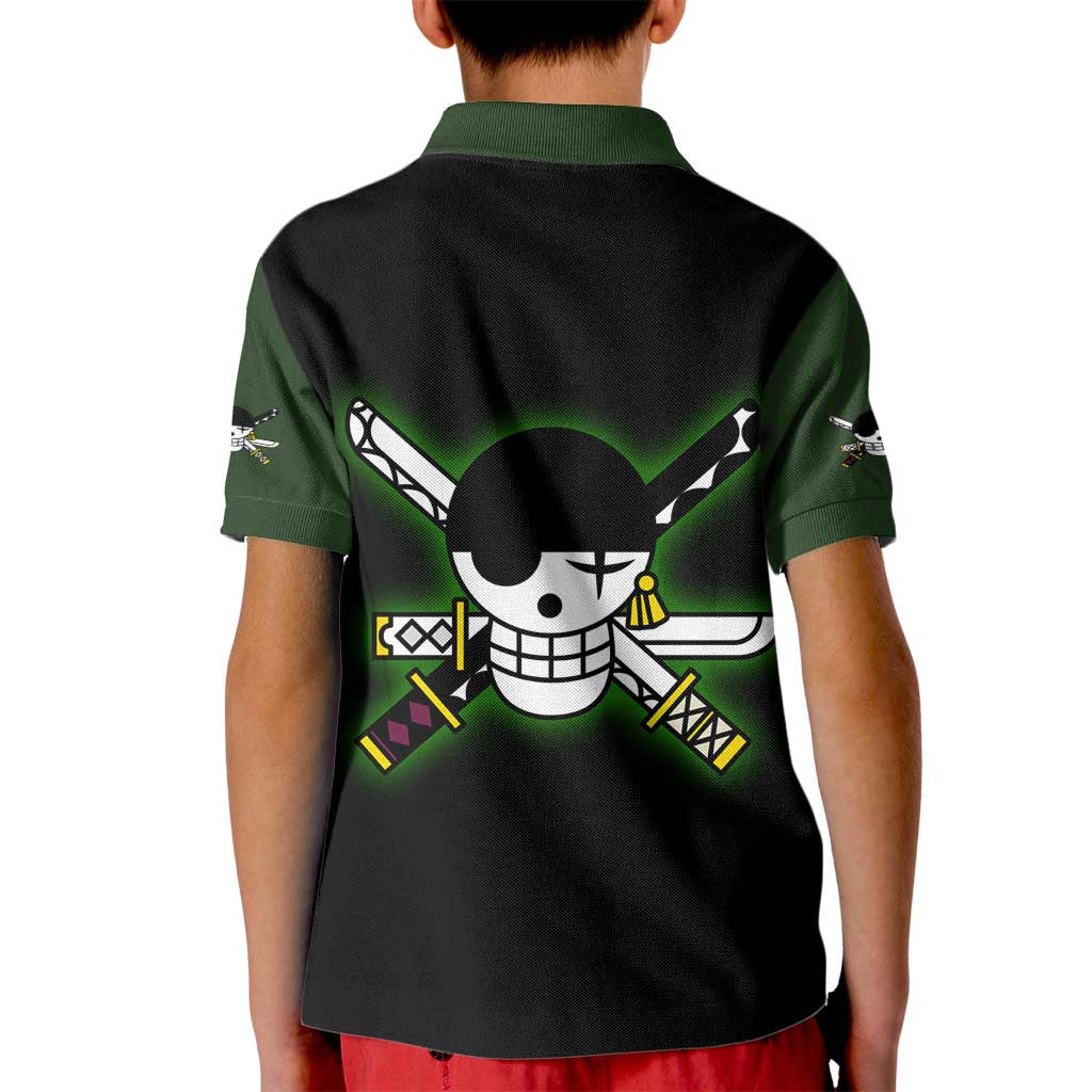 Roronoa Zoro - One Piece Kid Polo Shirt Anime Style