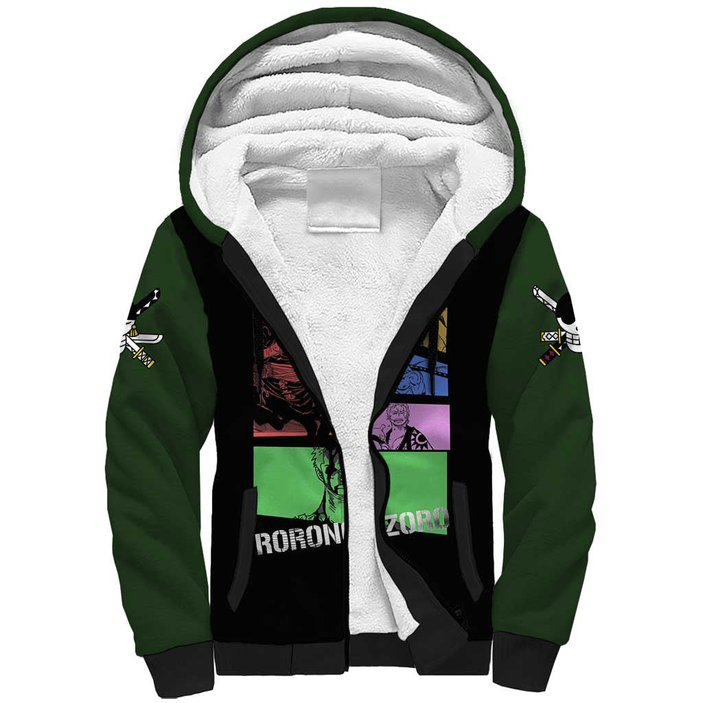 Roronoa Zoro - One Piece Sherpa Hoodie Anime Style