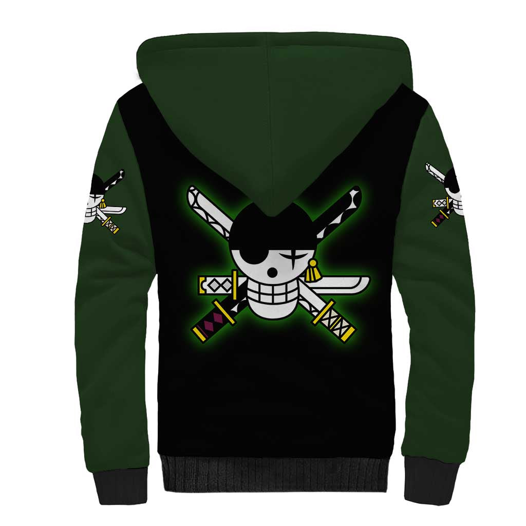 Roronoa Zoro - One Piece Sherpa Hoodie Anime Style