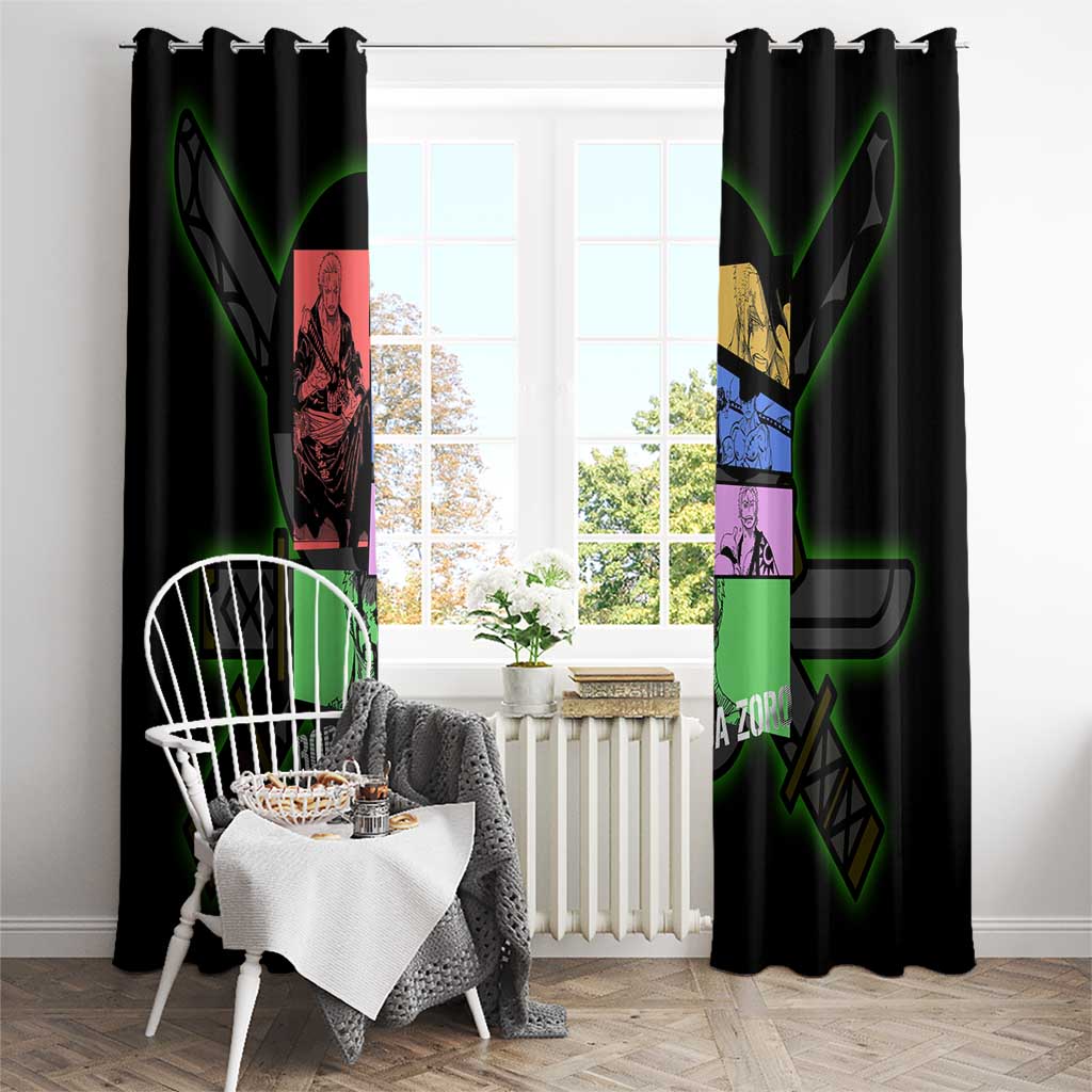 Roronoa Zoro - One Piece Window Curtain Anime Style