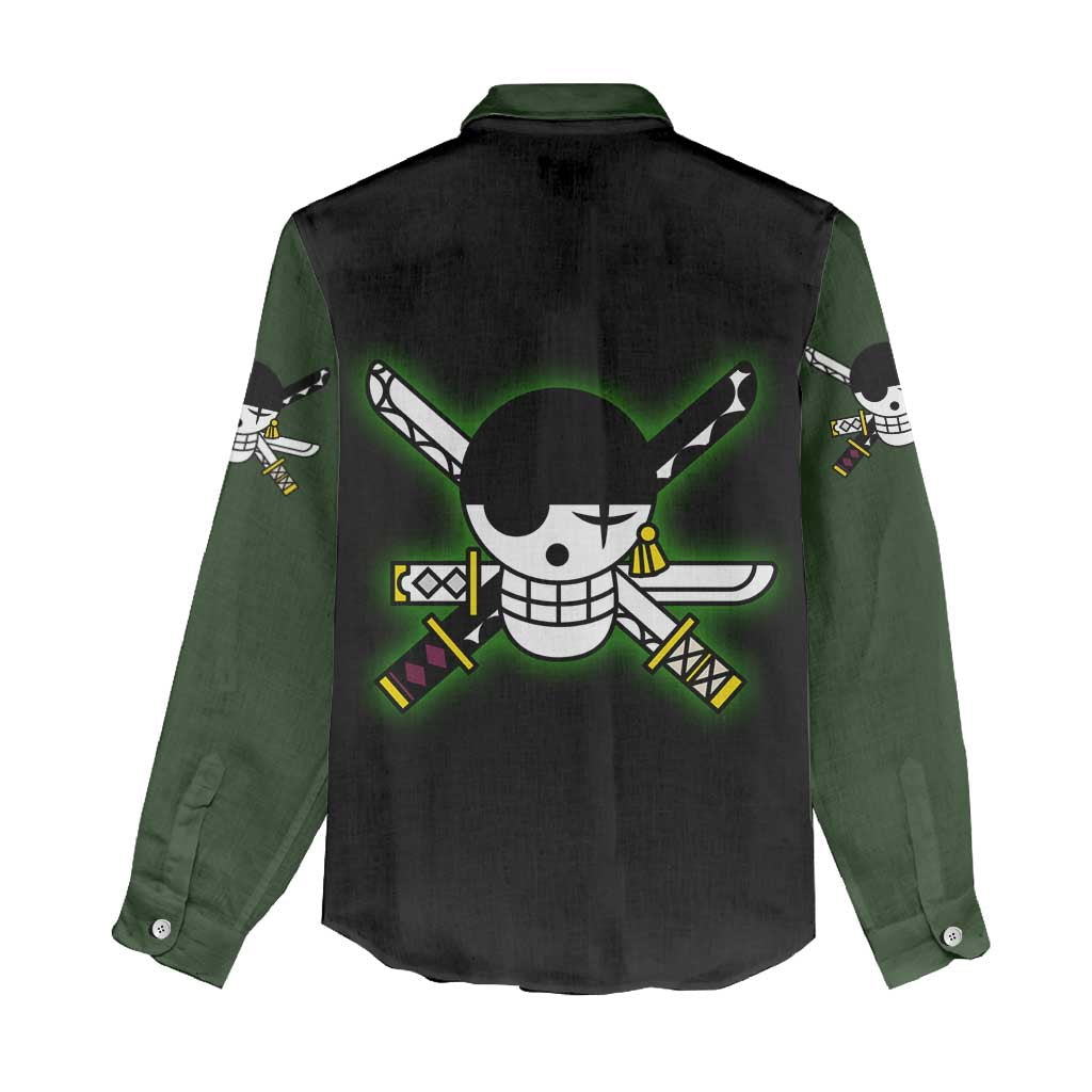Roronoa Zoro - One Piece Women Casual Shirt Anime Style