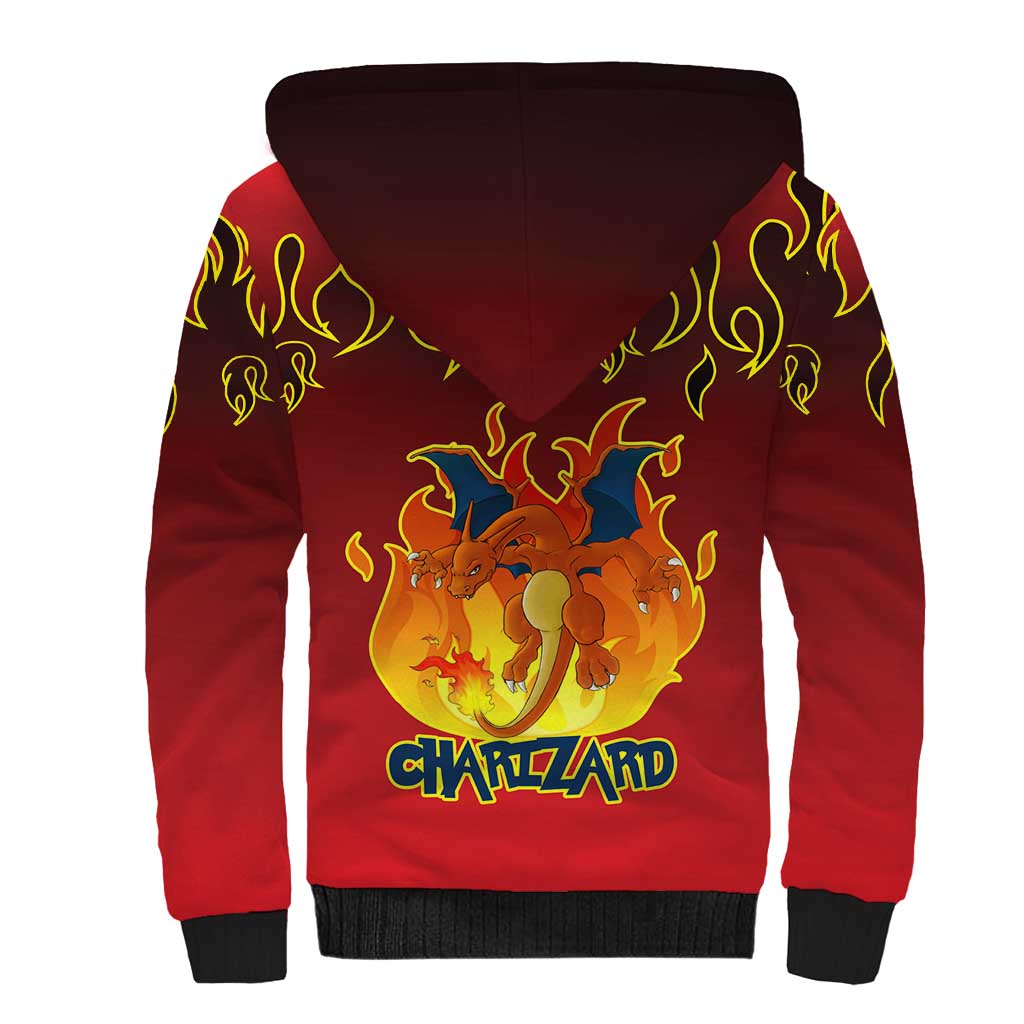 Charizard Dragon - Poke Sherpa Hoodie Anime Style