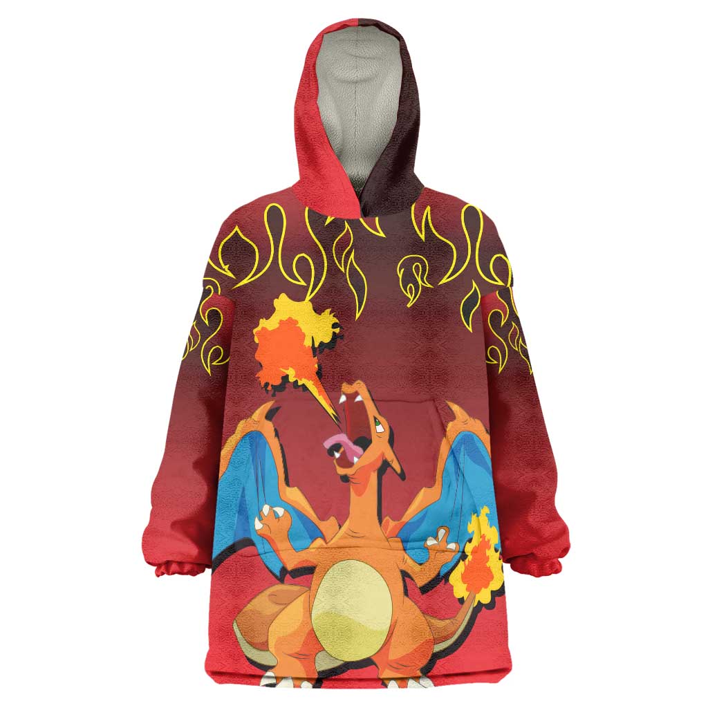 Charizard Dragon - Poke Wearable Blanket Hoodie Anime Style