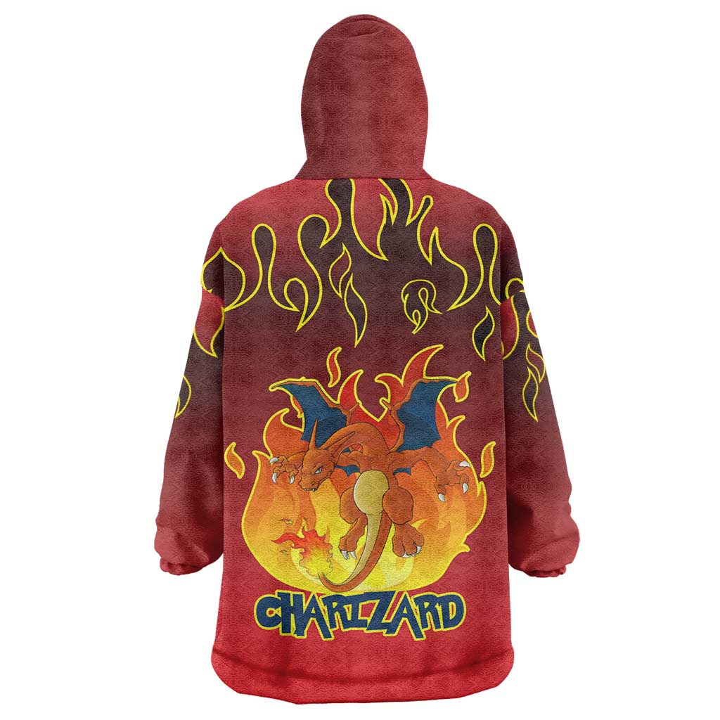Charizard Dragon - Poke Wearable Blanket Hoodie Anime Style