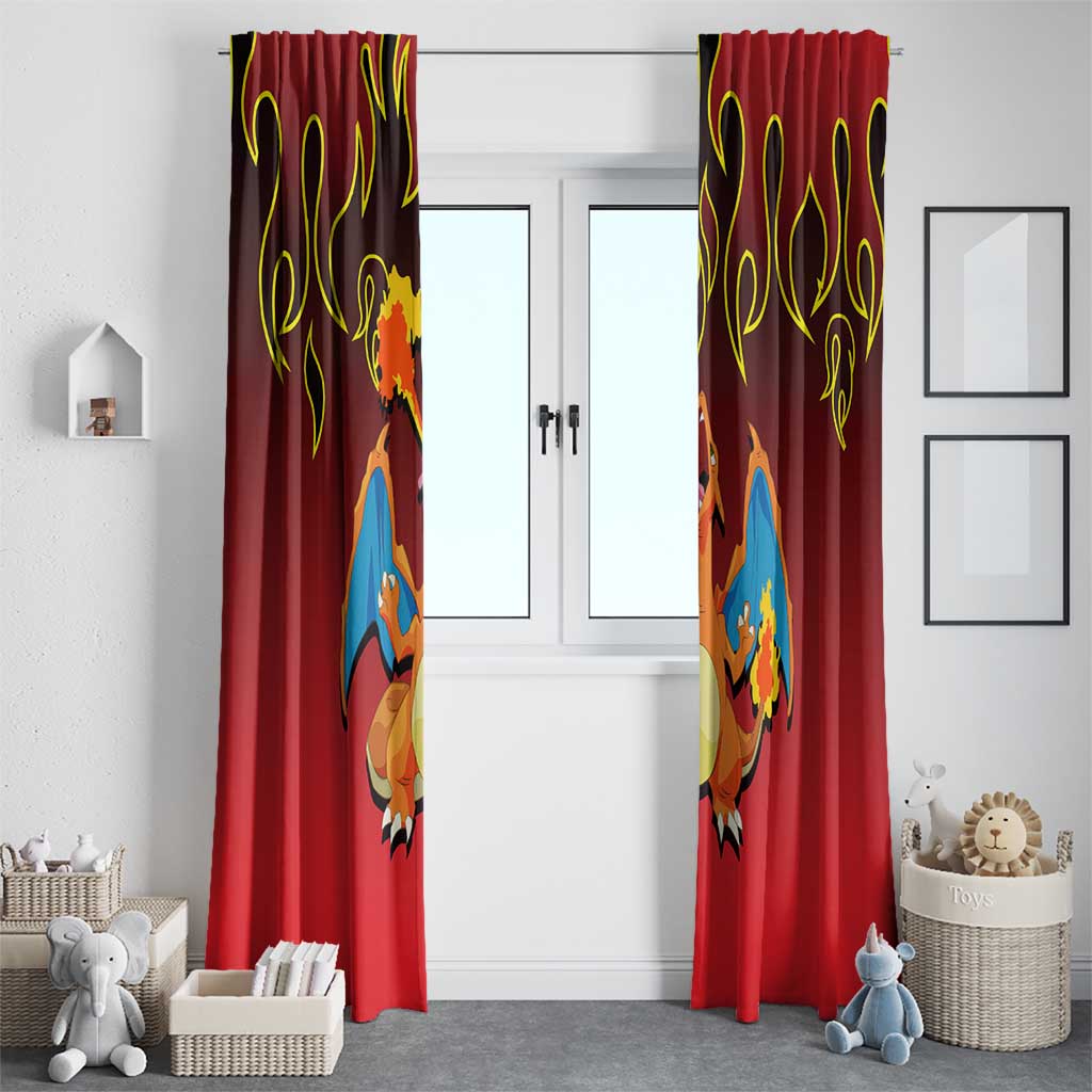 Charizard Dragon - Poke Window Curtain Anime Style