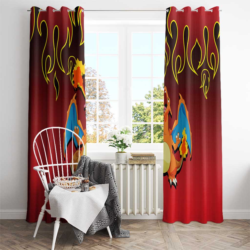 Charizard Dragon - Poke Window Curtain Anime Style