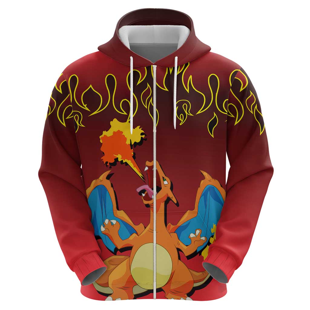 Charizard Dragon - Poke Zip Hoodie Anime Style