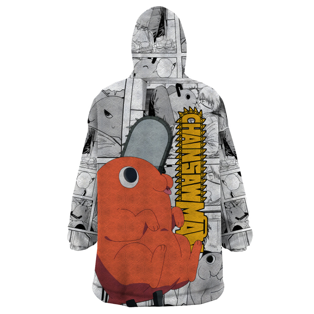 Pochita Wearable Blanket Hoodie Mixed Manga