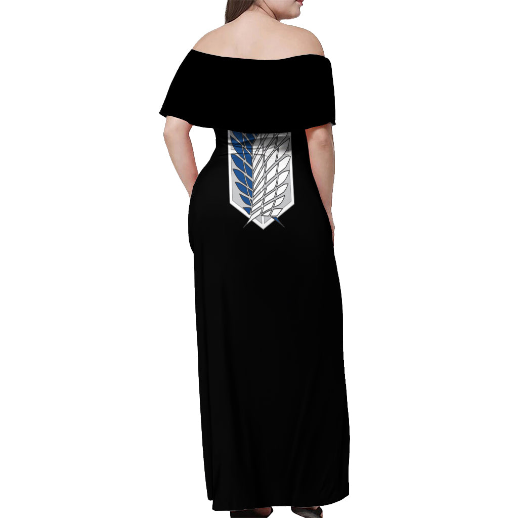Armin Arlert Off Shoulder Maxi Dress Attack On Titan
