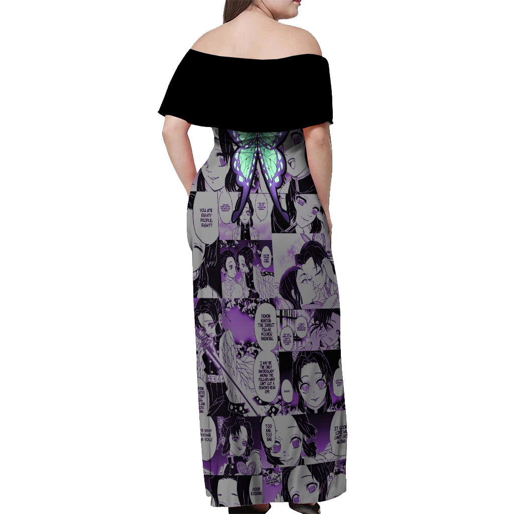 His Shinobu Off Shoulder Maxi Dress Personalized Valentine's